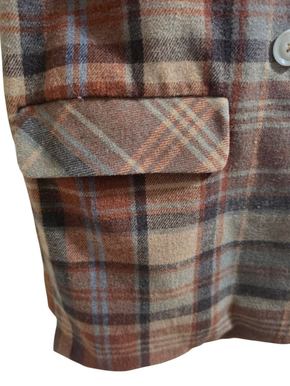 Free People Mari Plaid Blazer Coat In Winter Wheat L, Autumn Style, Oversized - Picture 9 of 16